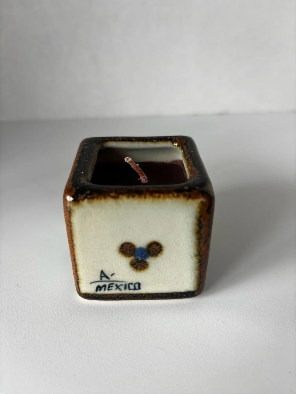 2”x2” Mexico Ceramic Square Candle